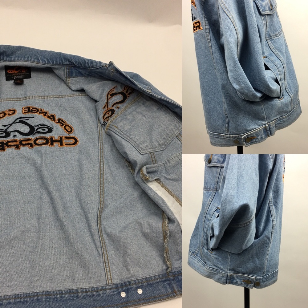 Orange County Choppers Occ Motorcycle Denim Jacket View 6